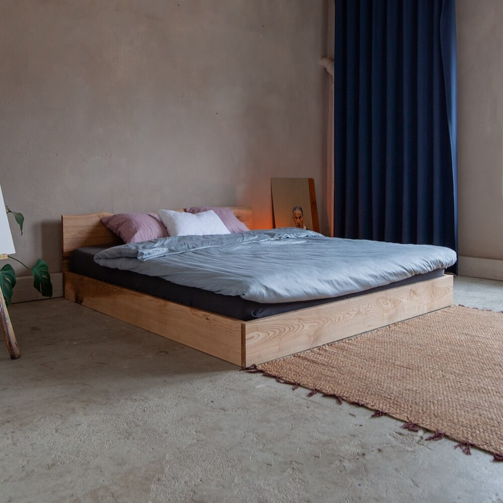 Massivholzbett NOA aus 30mm Esche