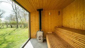 Sauna aus Douglasienholz aus der Region