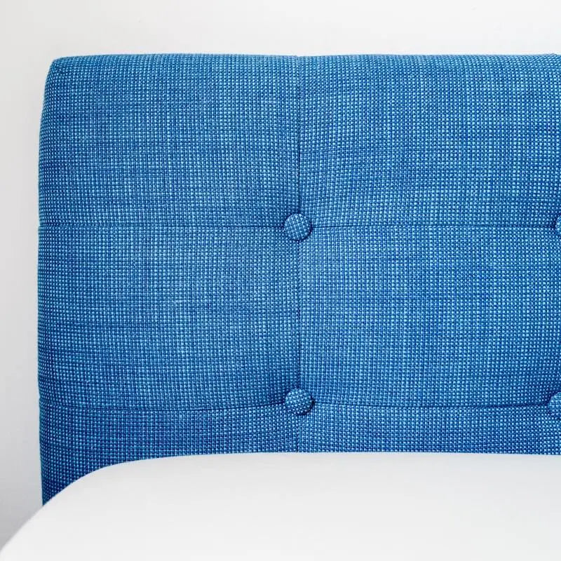 Bett "Schwebend" aus Eiche mit Designtextilkopfteil - Image #3